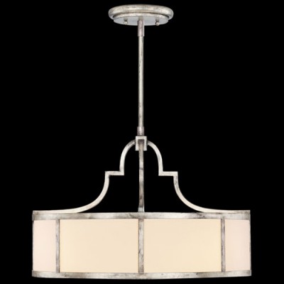 Three-Light Pendant in Platinized Silver Finish