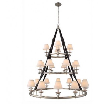 Nickel 24-Light Chandelier