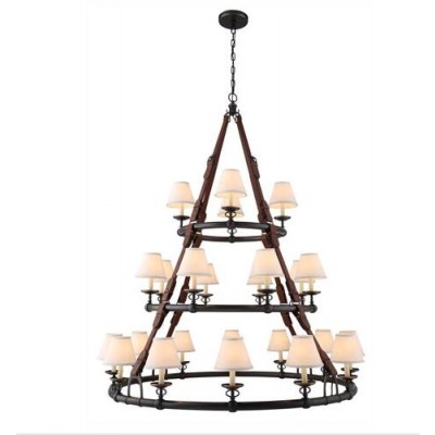 Bronze 24-Light Chandelier