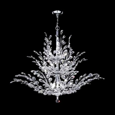 Polished chrome 18 Light crystal Chandelier