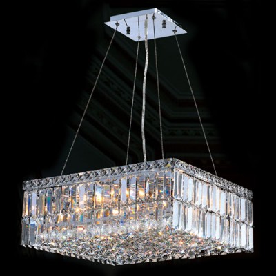 Corp Cascade 12-Light Chrome Finish with Clear-Crystals Chandelier