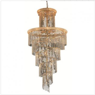 Gold Forty-One Light 48-Inch Chandelier with Royal Cut Clear Crystal