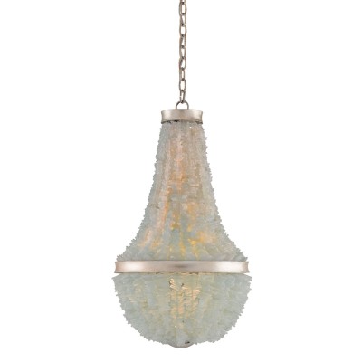 Silver Leaf Three-Light Pendant