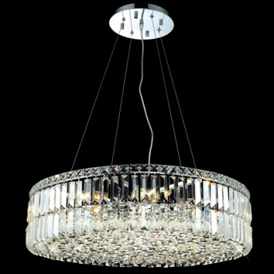 12 Light contemporary round crystal chandelier 
