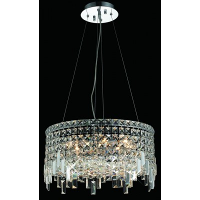 12 Light contemporary crystal chandelier Chrome plated
