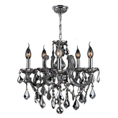 Chrome Eight-Light Chandelier