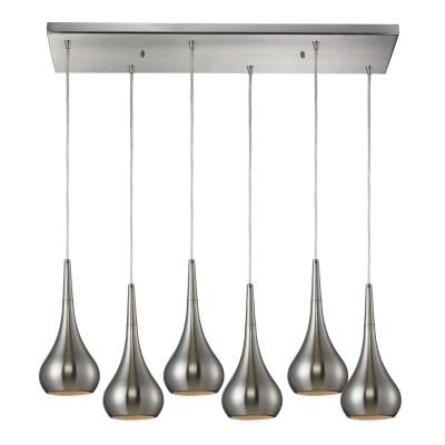 Lindsey Satin Nickel Six-Light GU10 Pendant