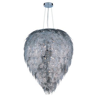 International Vineyard Polished Chrome Nine-Light Pendant