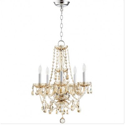 Chrome 17-Inch Five-Light Chandelier