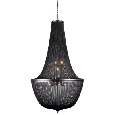  Paloma Dark Grey 30-Inch 10-Light Chandelier