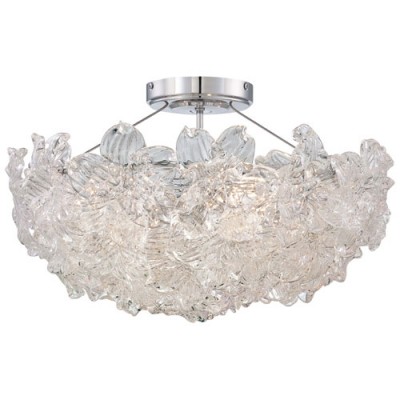  Bella Fiori Chrome Semi-Flush Light