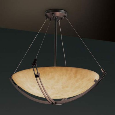 Group 48-Inch Bowl 6000 Lumen LED Pendant with Crossbar