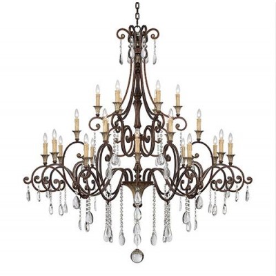 Bronze 24-Light Chandelier