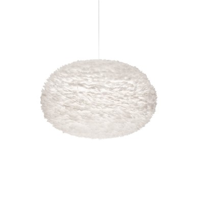 Inc Eos XXL White Pendant with Black Swag Kit