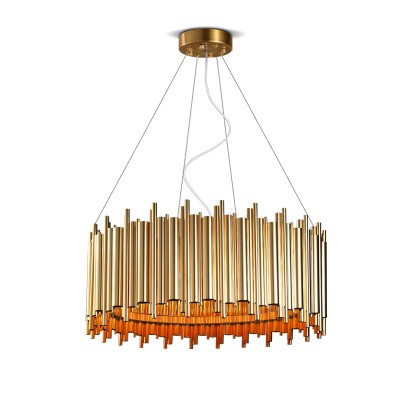 Modern minimalist atmosphere of the atmosphere iron ring chandeliers