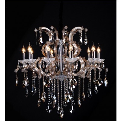 10 Light Maria Theresa crystal chandelier in cognac finish