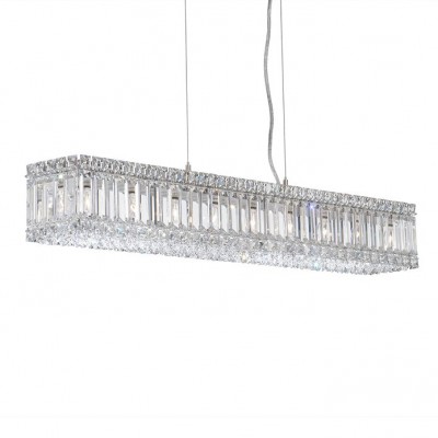 Contemporary Crystal Chandelier in polished chrome finish