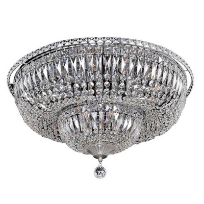 Allegri by Kalco Betti Chrome 16-Light Flush Mount with Firenze Clear Crystal