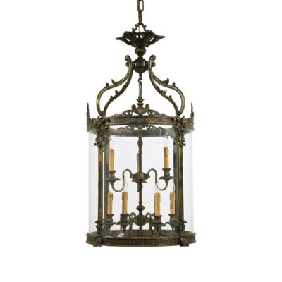 Metropolitan Nine-Light French Gold Lantern Pendant