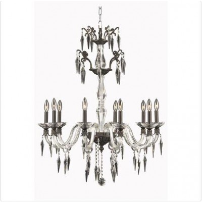 Bronze 10-Light Chandelier with Swarovski Elements Crystal