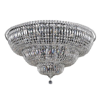 Allegri by Kalco Betti Chrome 22-Light Flush Mount with Firenze Clear Crystal