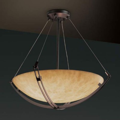 Group 60-Inch Bowl 9000 Lumen LED Pendant with Crossbar