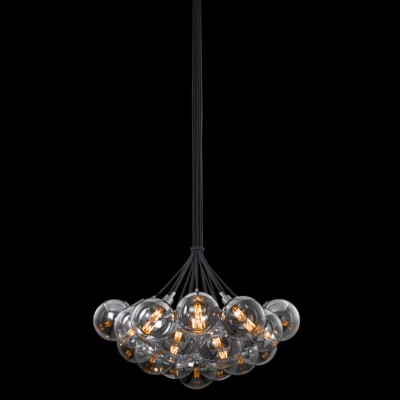 Polished Chrome 26-Inch Wide Nineteen-Light Pendant