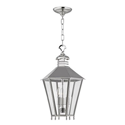 Polished Nickel Three Light Pendant