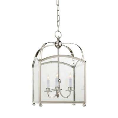 Small Polished Nickel Arch Top Lantern