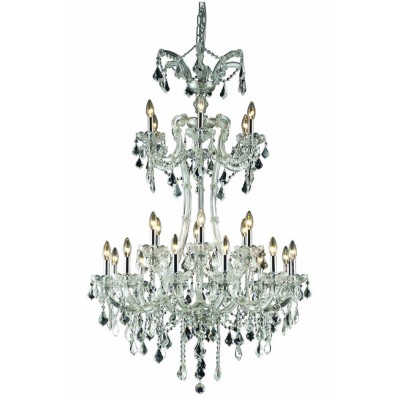 Maria Theresa Spectra Swarovski Crystal Chrome 24 Light 50-in Chandelier