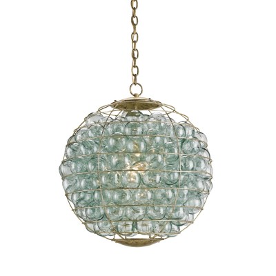 Pastiche Orb Dutch Gold 25-Inch Globe Pendant