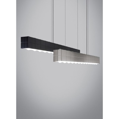 Biza Satin Nickel LED Linear Suspension Pendant
