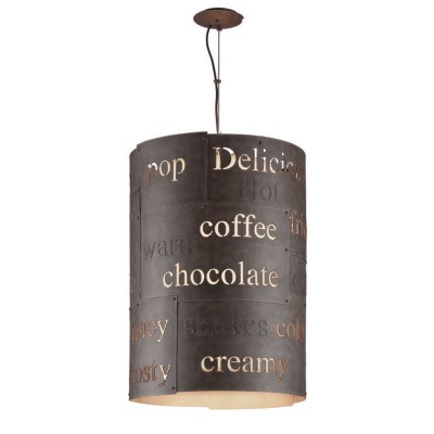 Salvaged Rust and Parisian Eight Light Pendant