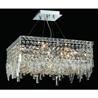 12 Light contemporary crystal chandelier Chrome plated