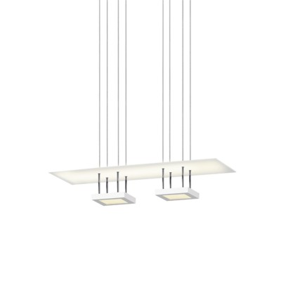 Satin White LED 31.5-Inch Two Light Linear Pendant