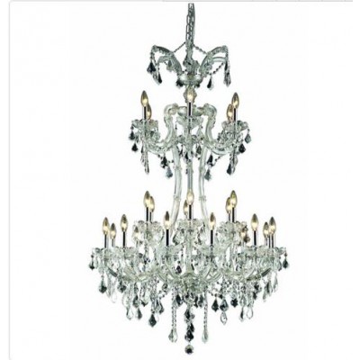 Chrome 24 Light 50-in Chandelier