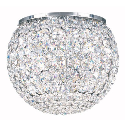 Crystal Swarovski Elements Flush Mount Light, 10W x 8H x 10D