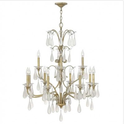 Gold 12-Light Chandelier