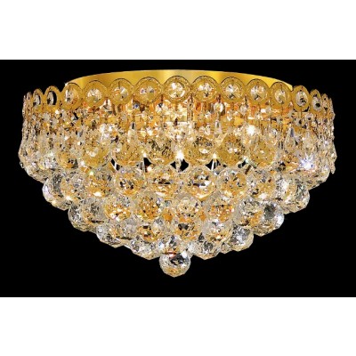 4 light flush mount crystal ceiling light droped with crystal ball
