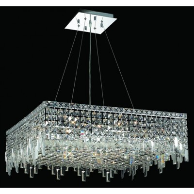 12 Light contemporary crystal chandelier Chrome plated