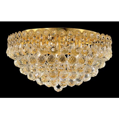 4 light flush mount crystal ceiling light droped with crystal ball
