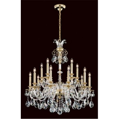 15-Light Chandelier with Clear Heritage Crystal