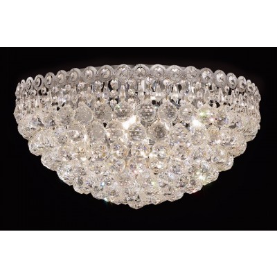 9 light flush mount crystal ceiling light droped with crystal ball