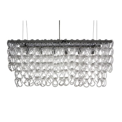 Chrome 36.5-Inch Six-Light Linear Pendant