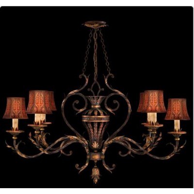 Six-Light Chandelier in Bronzed Sienna Finish