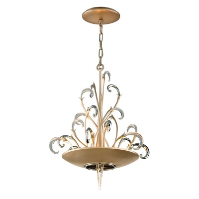 Silver Leaf Four-Light Pendant