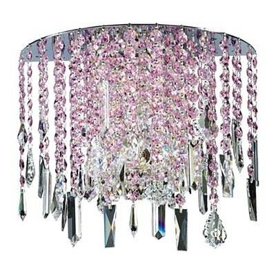 2 Light Crystal Wall Sconce with polished chrome finish