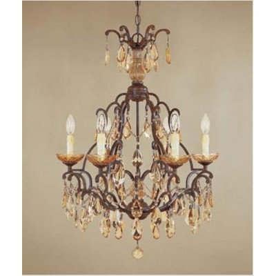 Venetian Bronze Six-Light Chandelier