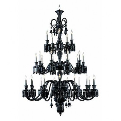 Black 30 Light 72-in Chandelier