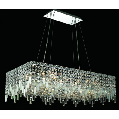  16 Light contemporary crystal chandelier Chrome plated